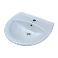 Умывальник Аттика 48  с хром. обрамлением (белый, ВКС)