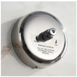 Бельевая веревка выдвижная, нерж. сталь, для дома и улицы, хром, 2,8 метра