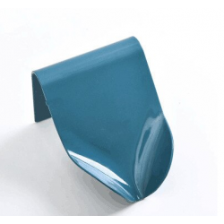  Настенная мыльница со стоком, голубая