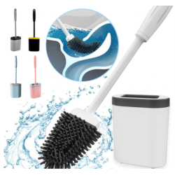  Силиконовая гибкая щетка для унитаза с держателем