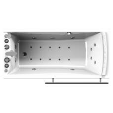 Акриловая ванна "Вега (168x78)" с гидромассажем