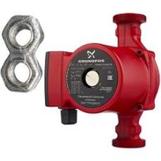 Насос циркуляционный Grundfos UPS 100 UPS 25-80 220B с гайками	
