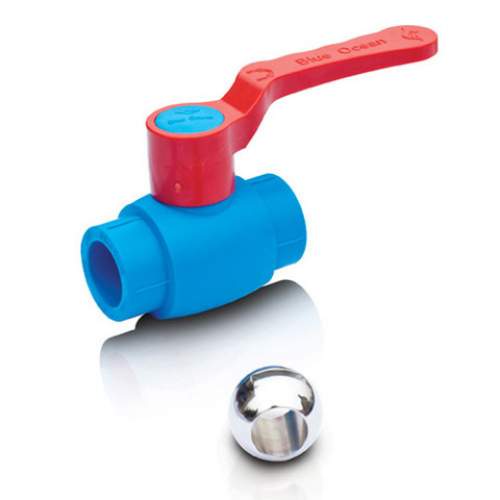 Кран шаровый 40 РР- R Голубой океан ( шар мет.,лат)