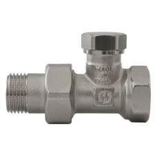 Блок-кран прямой д/рад.отсечной 3/4" GF