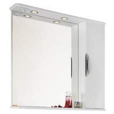 Зеркало Лира 85см Белое Левое