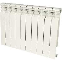 Радиатор алюминиевый (RAL9016) ROMMER Profi 500 (AL500-80-80-100) 10 секции 