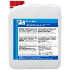 DEC PROF 22 GLASS Средство для очистки стеклянных и зеркальных повехностей (5л)