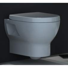 Унитаз подвесной ZERO с горизонт. выходом, Z15051WH +сиденье микролифт Z15053