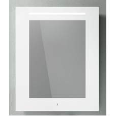 Зеркало 80*100 в белой рамке, встроенным светильником