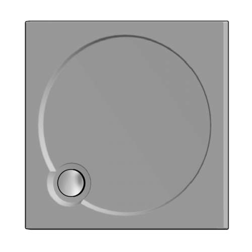 Душевой поддон 90x90x4 см Q-черный