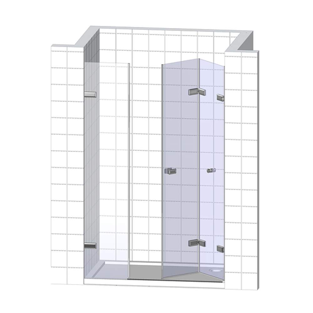 Дверь в нишу душевую 150. Душевая дверь раздвижная GUTEWETTER. Trend Door GK-863c. Душевая дверь 200 см. Trend Door GK-863c фото