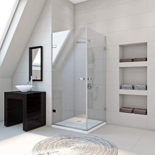 Dushevoe Ograzhdenie Dvuhsegmentnoe S Otkryvaniem Dveri V Obe Storony